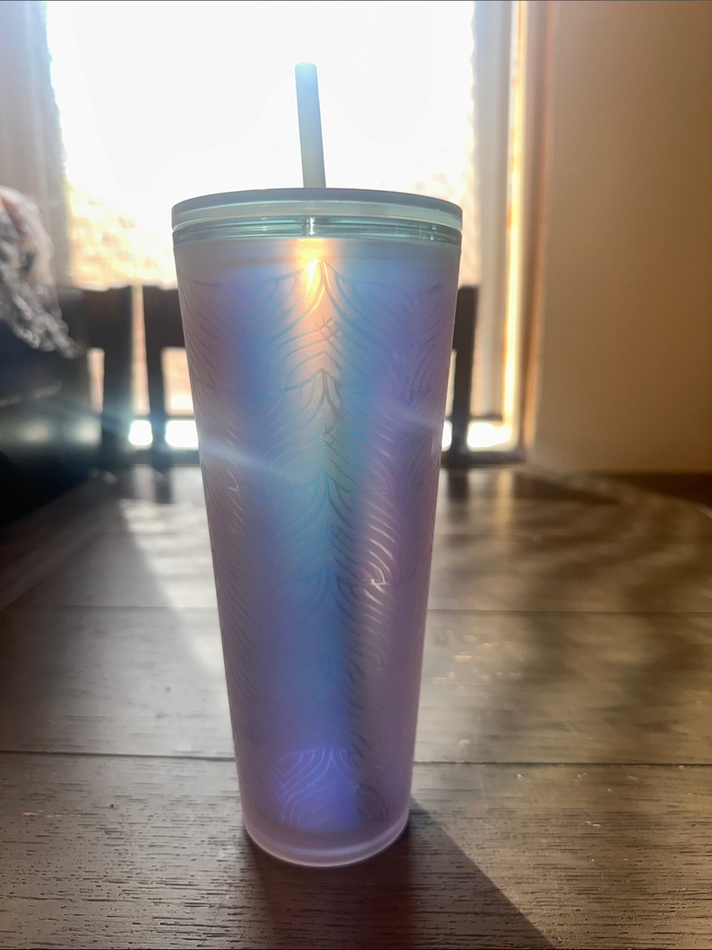 Starbucks 50th Anniversary Iridescent Mermaid Tail Cold Cup.